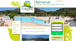 Desktop Screenshot of camping-lourouchetou.com
